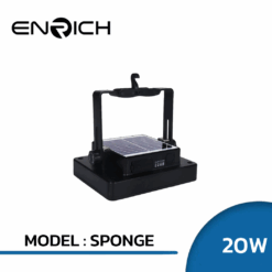 สปอร์ตไลท์โซล่าเซลล์ LED ENRICH SPONGE 20W สีดำพาสเทล (3)